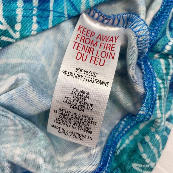 Women's Comfortable Light Weight Dress Aqua Blue Cruise Wear HATLEY - Picture 6 of 11